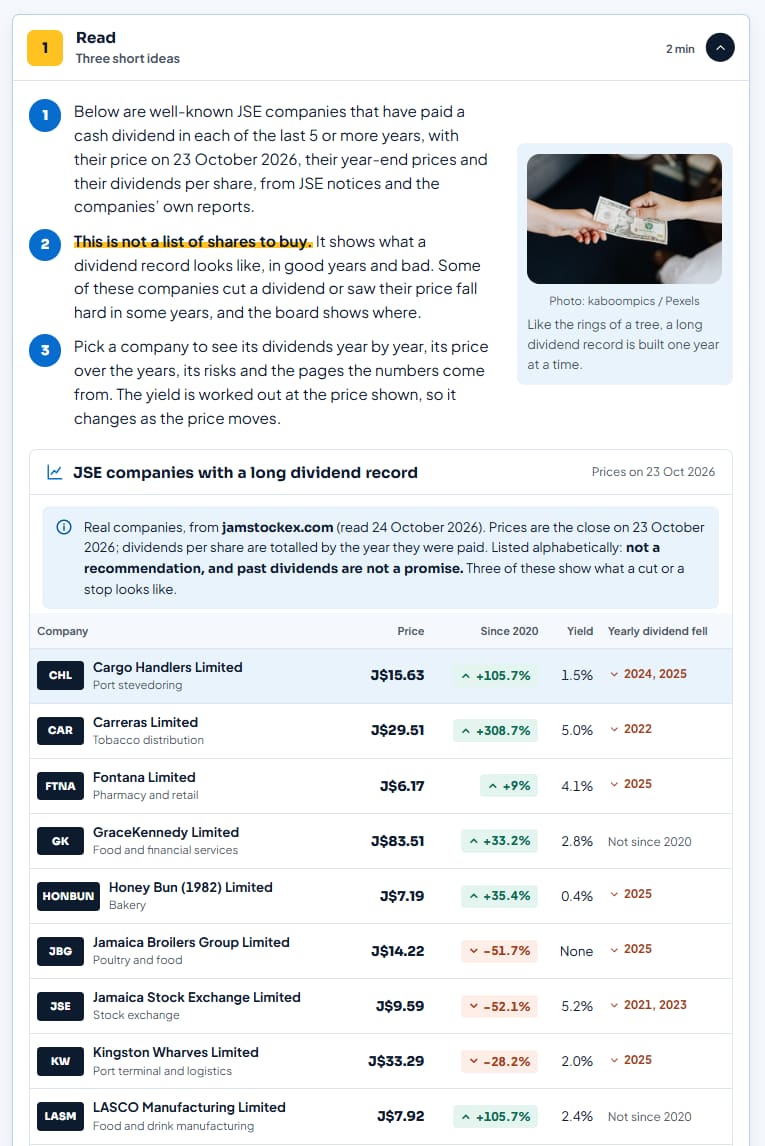 Investing 101: sample page 3