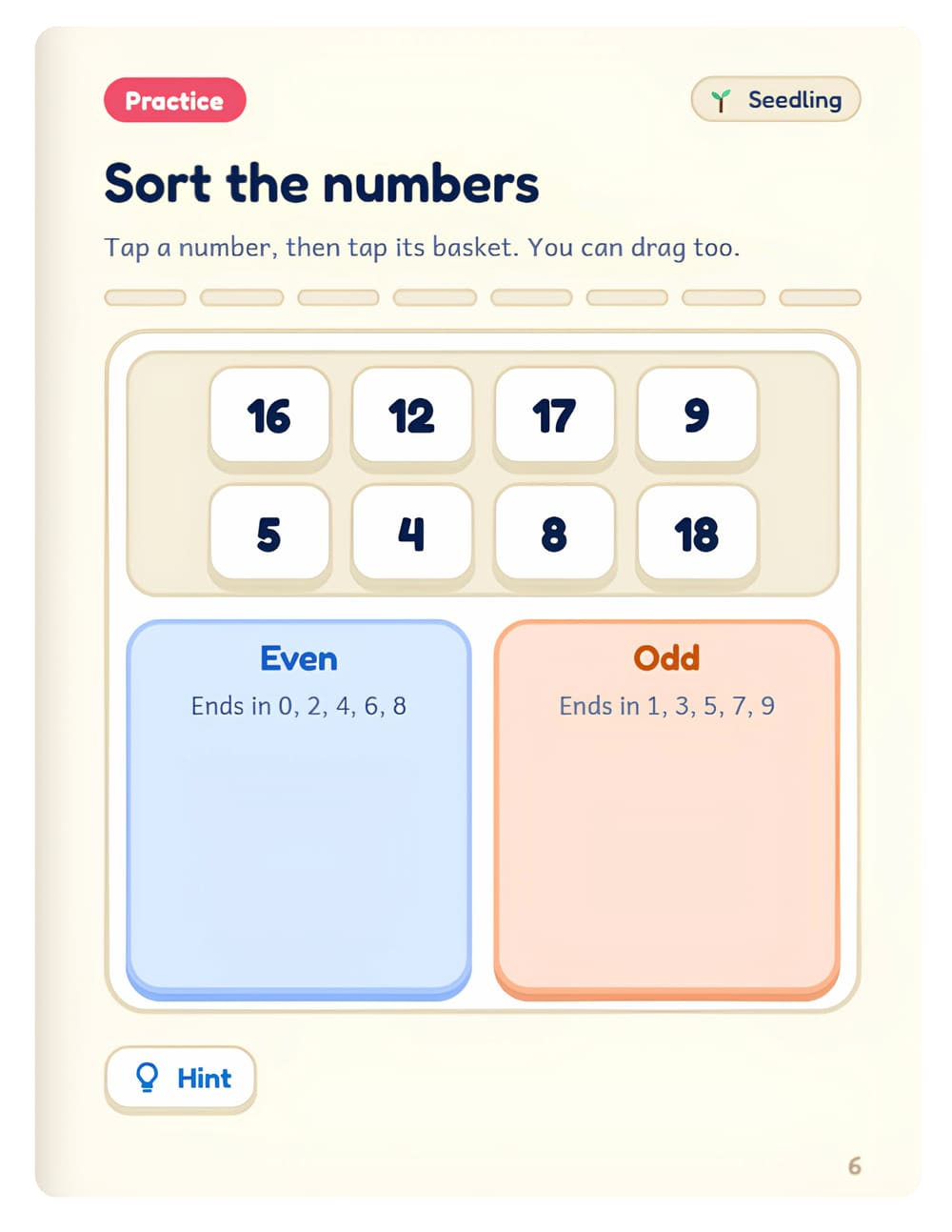 Odd & Even Numbers: sample page 4